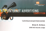 2008 Internet Advertising Compeition Awards Judge